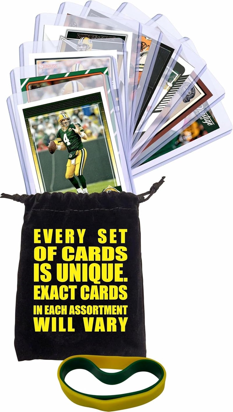Chaser Green Bay Packers Football Legends Cards: Brett Favre, Bart Starr, Reggie White, Aaron Rodgers, Donald Driver, Ahman Green, James Lofton, Ray Nitschke, Mason Crosby (9) Assorted GOAT Card Hall of Fame Gift Pack - Image 5